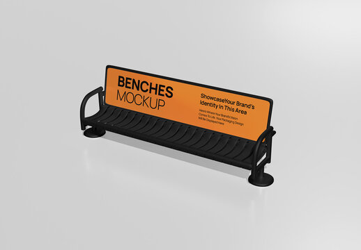 Bench Advertising Mockup