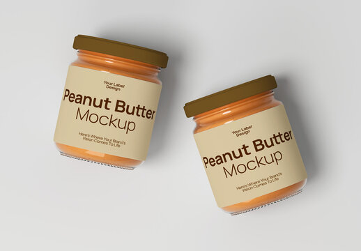 Peanut Spread Packaging Mockup