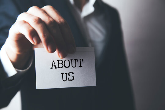 About Us Service Contact Information Concept