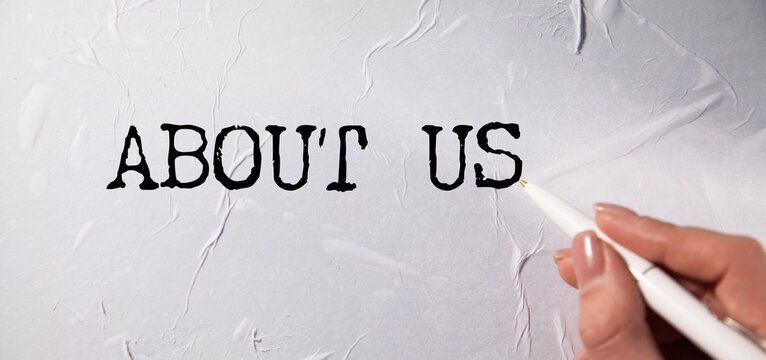 About Us Service Contact Information Concept