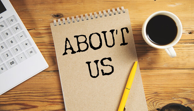 About Us Service Contact Information Concept
