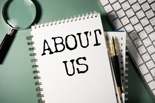 About Us Service Contact Information Concept