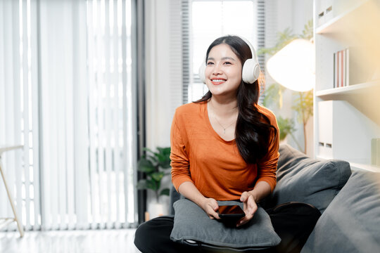 Young asian woman enjoying a digital lifestyle