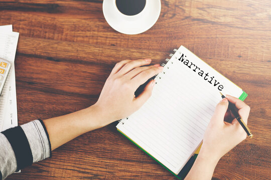 narrative word  inscription books background