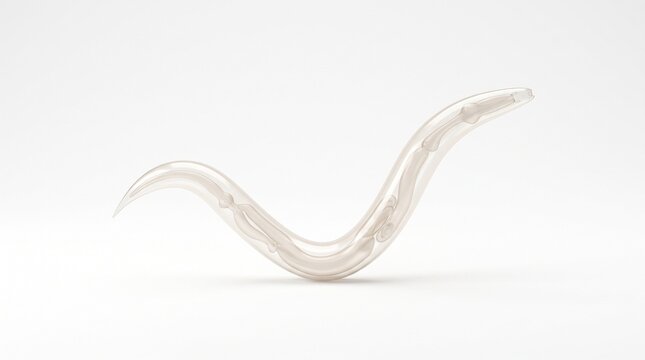Nematode roundworm research model simple portrait