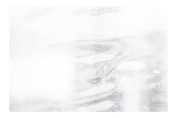 Fototapeta premium Mockup frame overlay featuring transparent film texture, subtle noise and grain, with top lighting isolated on transparent