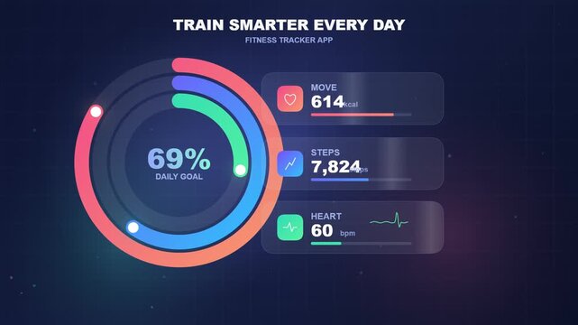 Abstract Motion Background for Mobile App UI Presentation