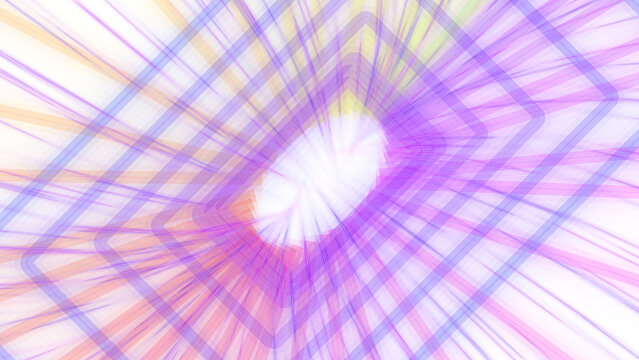 Dynamic blue and purple digital vortex tunnel featuring an eye shape at the center of energy