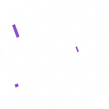 Minimalist digital artwork displaying a simple green grid on a dark surface with isolated rectangular elements