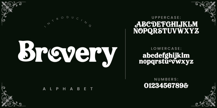 Brovery Font Modern Creative Typography Design for Branding Marketing Projects Posters Professional Graphics