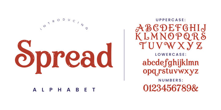 Spread Professional Display Font Designed for Eye Catching Magazine Covers