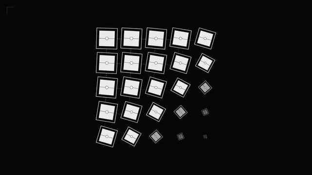 metal grid on black background