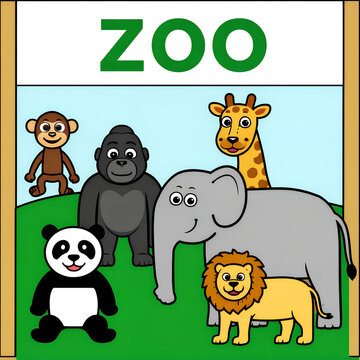 animals in the zoo , zoo