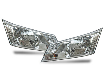 Headlight, car technology Isolated from the background © chalermphon
