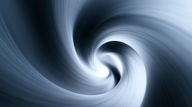 Abstract Metallic Blue Spiral Vortex Background with Motion