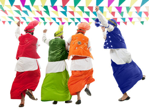 Sikh men dancing 