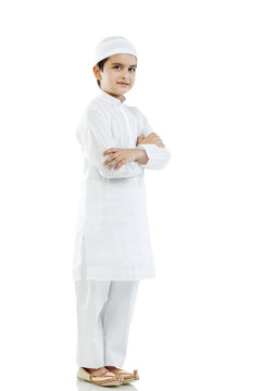 Muslim boy standing 