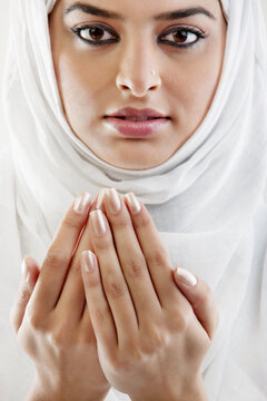 Muslim woman doing Namaaz 