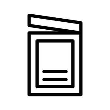 Open Sachet Icon Vector Symbol Design Illustration