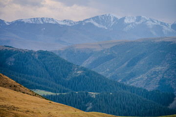 Snow-capped mountains in the Almaty Region of Kazakhstan © Emad Aljumah