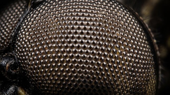Dragonfly compound eye structure 
