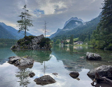 Scenic View of Hintersee in Ramsau &ndash; Berchtesgadener Land, Bavaria, Germany