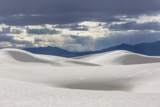 White sand dunes