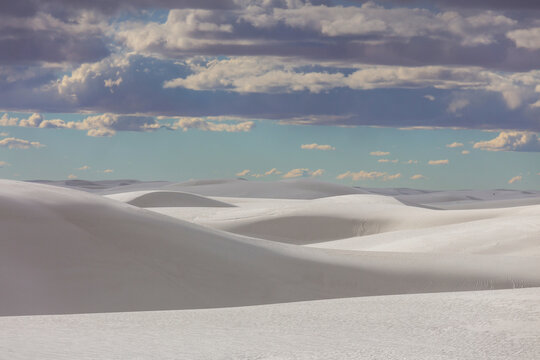 White sand dunes