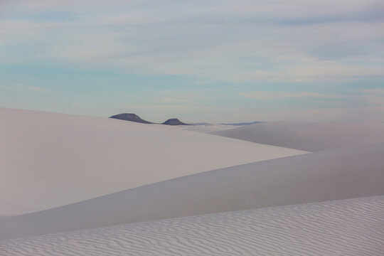 White sand dunes