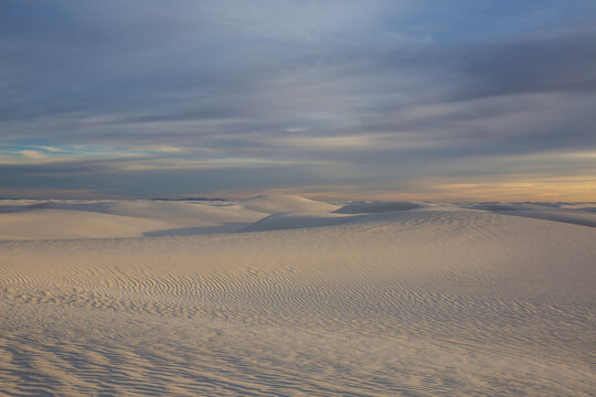 White sand dunes