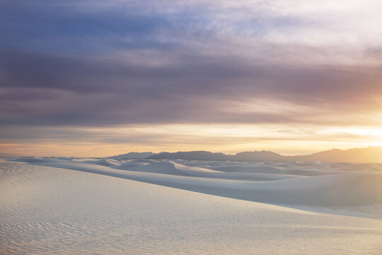 White sand dunes