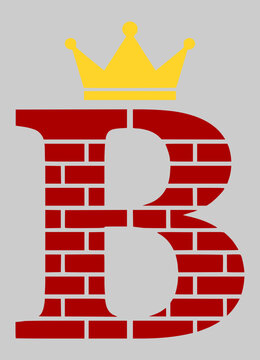 brick king logo vector icon