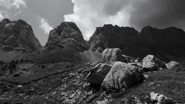 Landscape in Los Alanos in the Zuriza Valley. Ans&oacute; Valley. La Jacetania region. Huesca. Aragon. Spain. Europe.