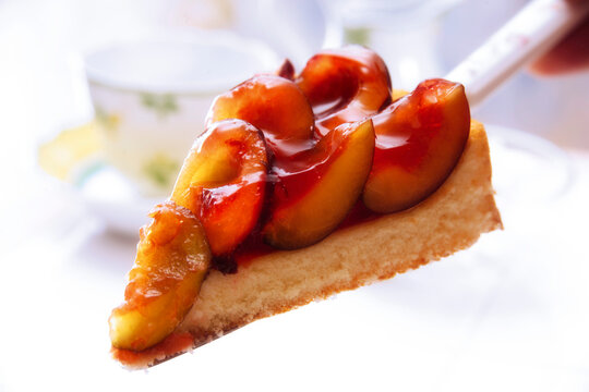 A piece of plum cake