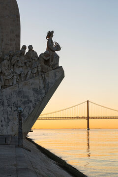 Portugal, Lisbon, View of Padrao dos Descobrimentos