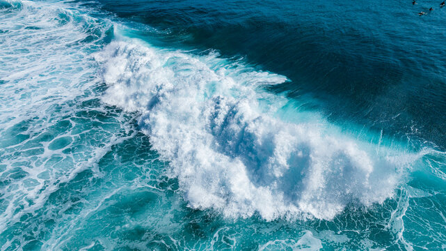 Powerful Teahupoo wave breaking in Tahiti French Polynesia