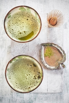 Japanese matcha tea