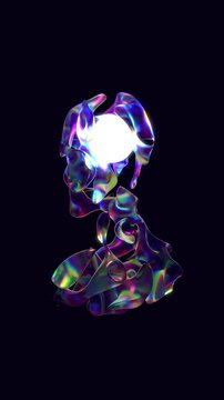 3d illustration energy transformation of consciousness