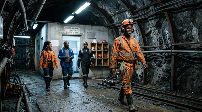 Mining crew leaves underground hearing health checkpoint