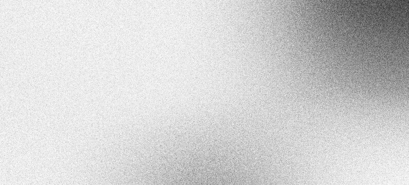 Grey grain texture noisy gradient banner light to dark grayscale background grainy monochrome black white abstract digital noise effect, film grain texture header, backdrop, poster, wallpaper design