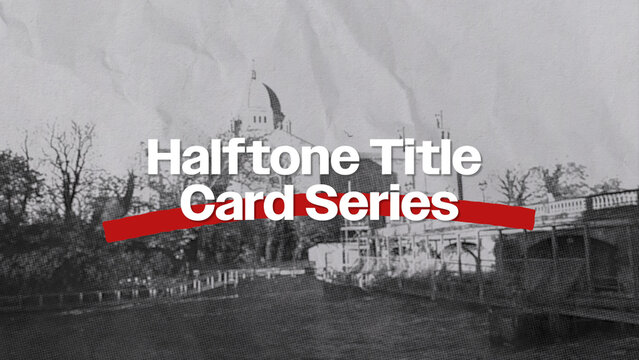 Halftone Title Cards