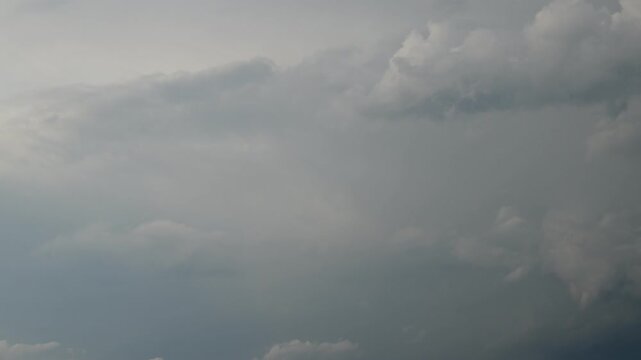 timelapse of thick clouds gathering into storm front