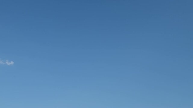 timelapse of fluffy white cloud in bright sky