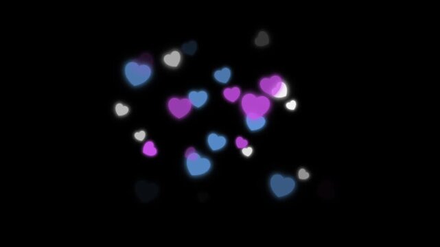 Lovely hearts animation video background