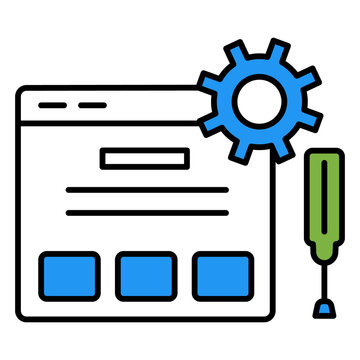Web Developer Vector Icon Illustrating Website Coding And Development