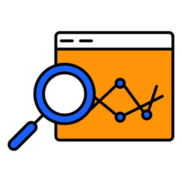 Web Analytics Vector Icon Illustrating Website Statistics Analysis