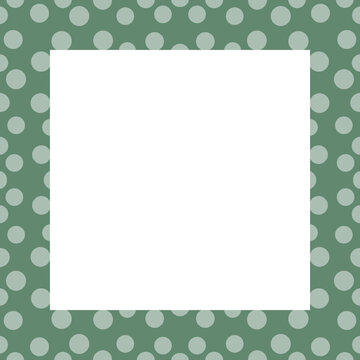 Chic Polkadot pattern square frame