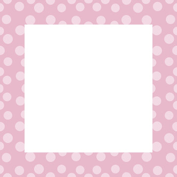 Chic Polkadot pattern square frame