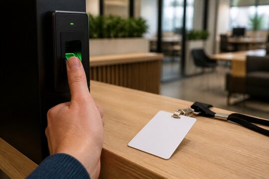 Fingerprint access control system with biometric security card reader