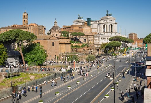 Via dei Fori Imperiali in Rom 2026